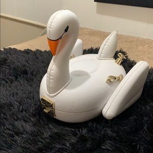 Kate Spade Swan Floatie clutch